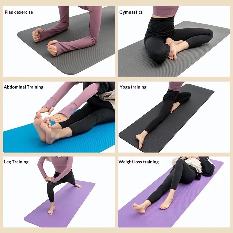 Pilates Yoga Mat - Ekstra Kalın Kaymaz Yoga Matı Darbe
