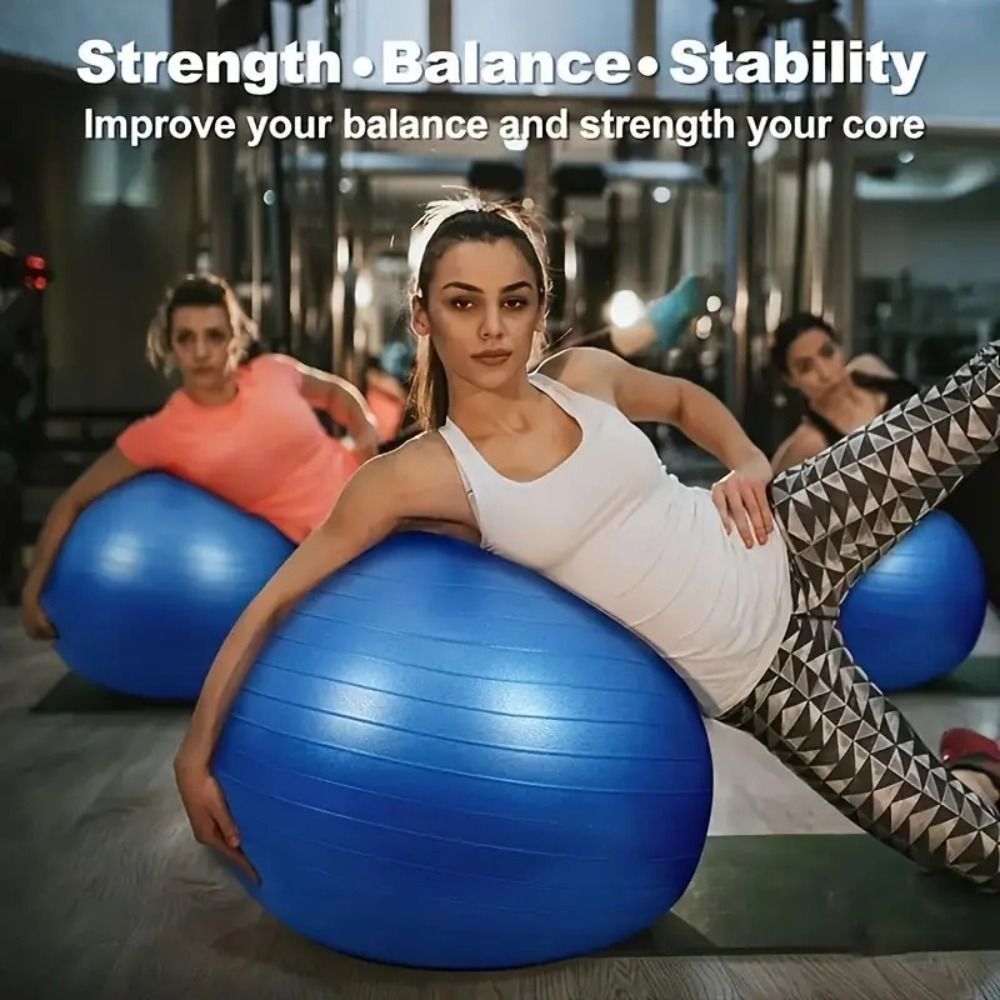 Pilates Yoga Pregnancy - Jimnastik PVC Fitness Topları Kalınlaştırılmış Şişirilebilir