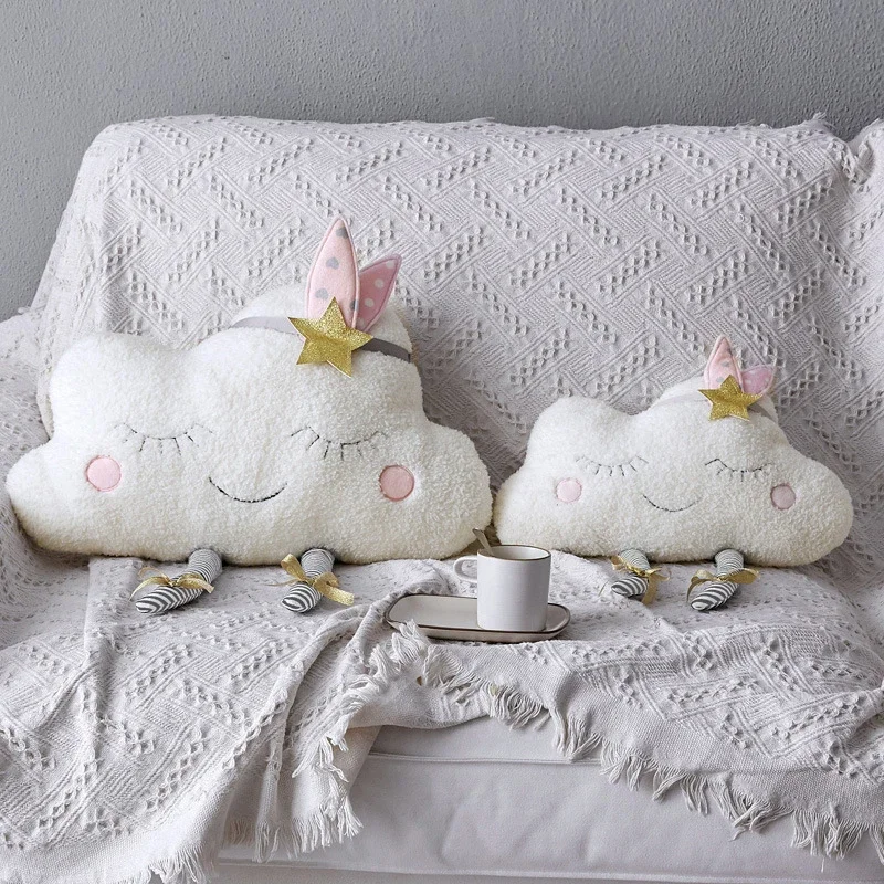 Bolster Cushion Round - Bulut peluş oyuncak dekoratif yastık çekyat