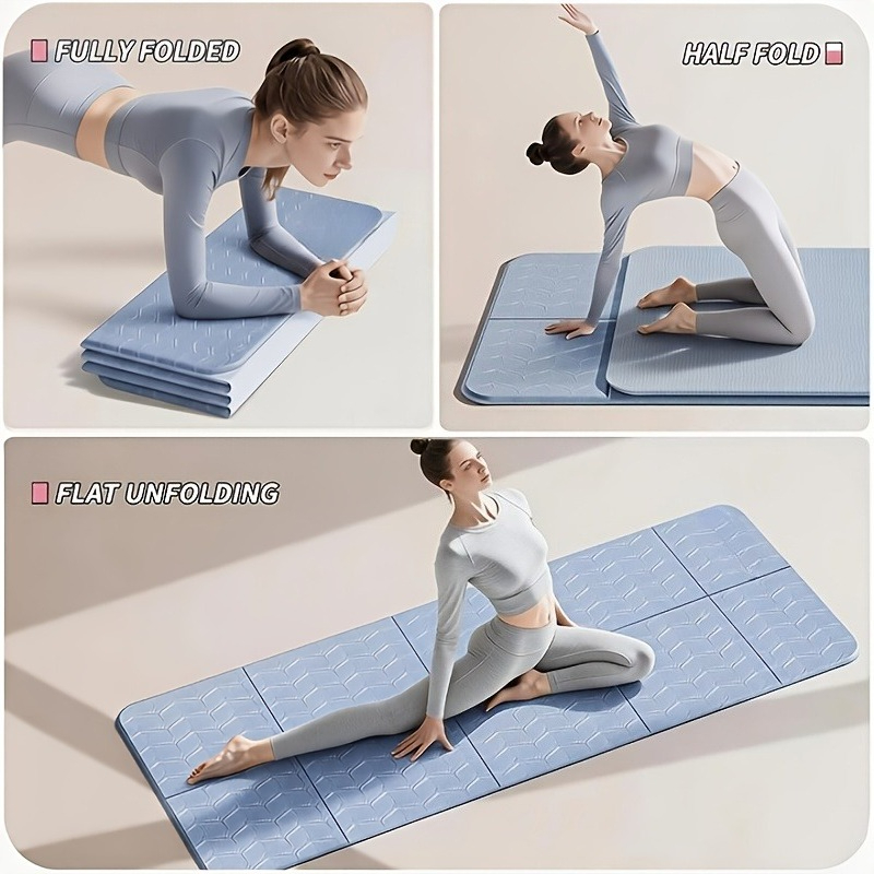 Pilates Yoga For Beginners - Kaymaz Ekstra Kalın Katlanabilir Yoga Matı,