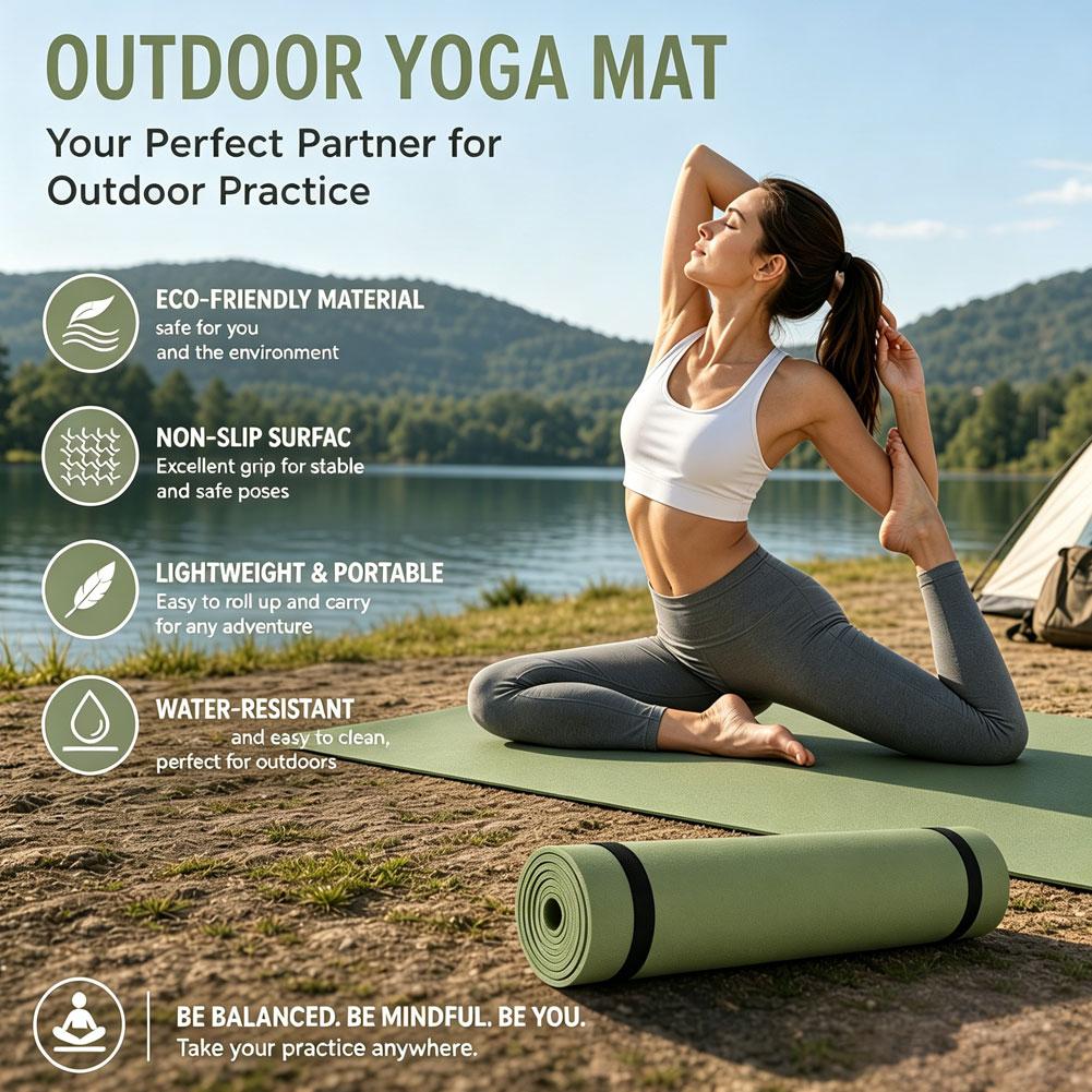 Pilates Yoga Mat - Kaymaz Egzersiz Fitness Pilates Matı Egzersiz