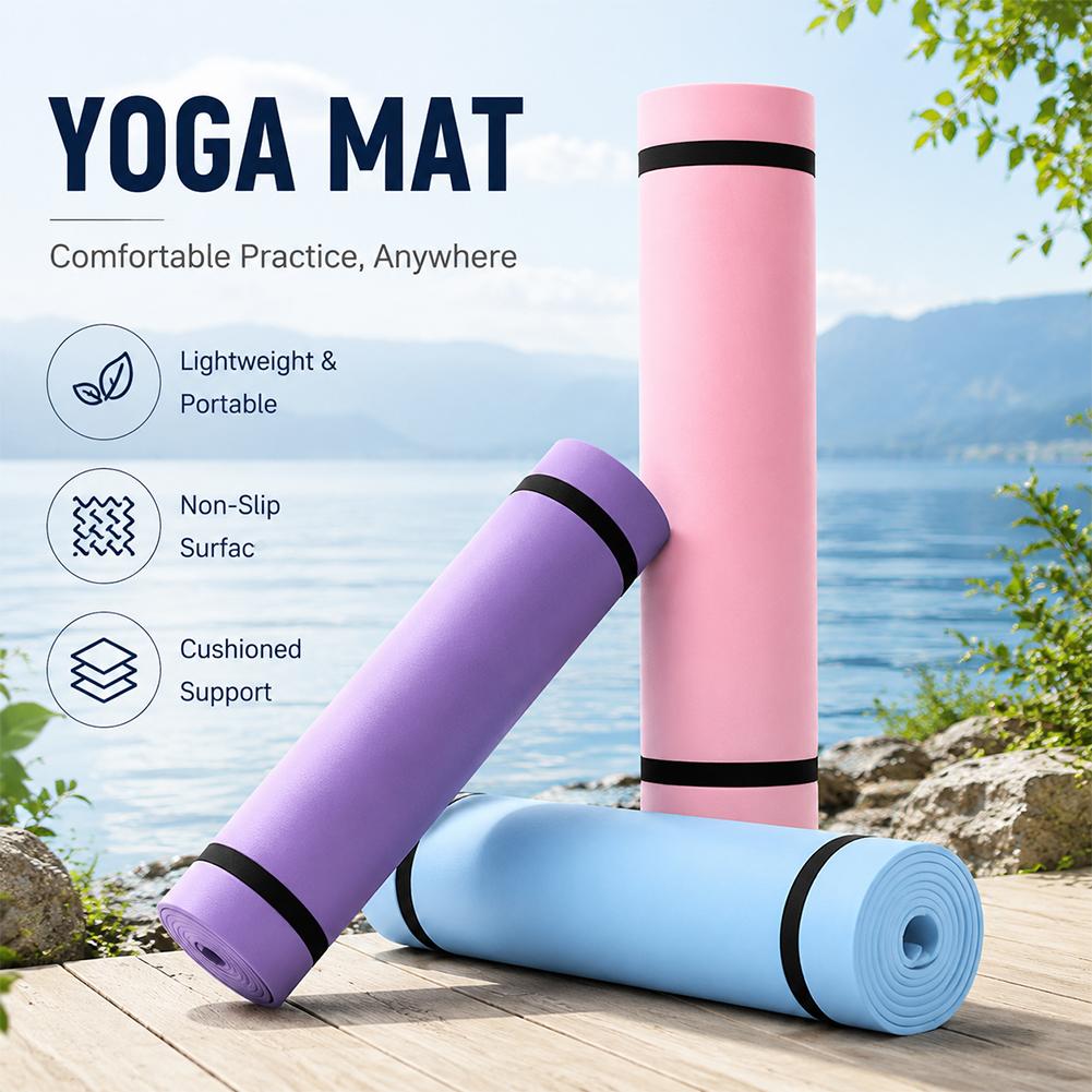 Pilates Yoga Mat - 1/2 adet kalın Yoga matı kaymaz