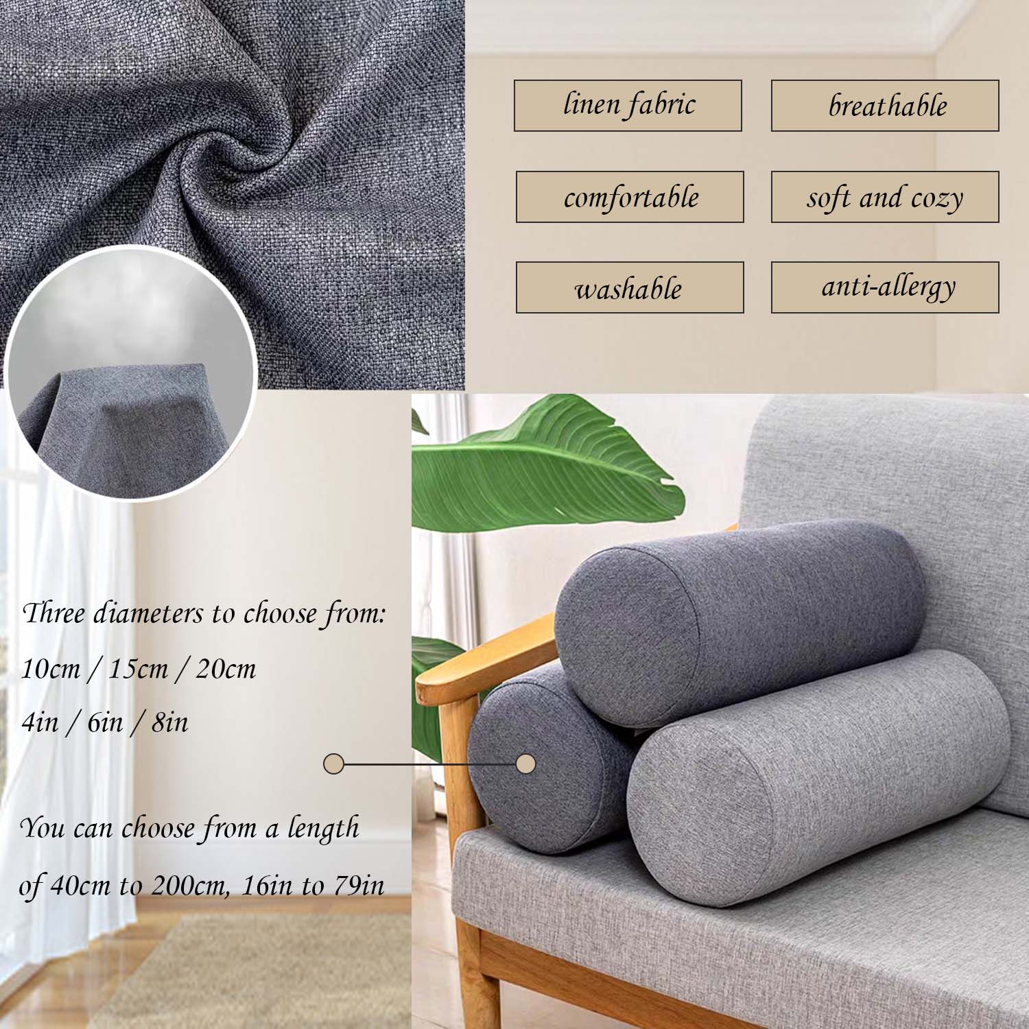 Diz/Bacak/Boyun için Köpük Rul - Bolster Cushion Round incelemesi ve fiyatı
