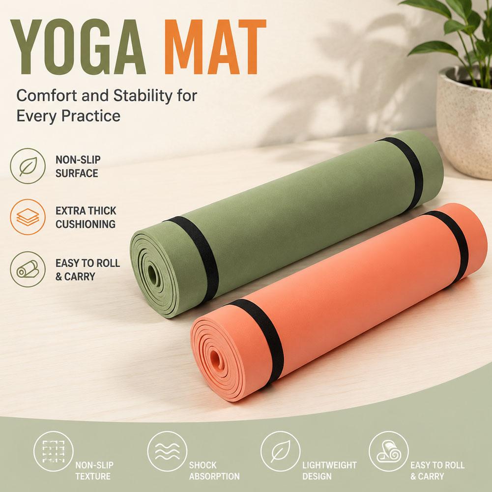 1/2 adet kalın Yoga Mat kaymaz - Pilates Yoga Mat Thickness incelemesi ve fiyatı