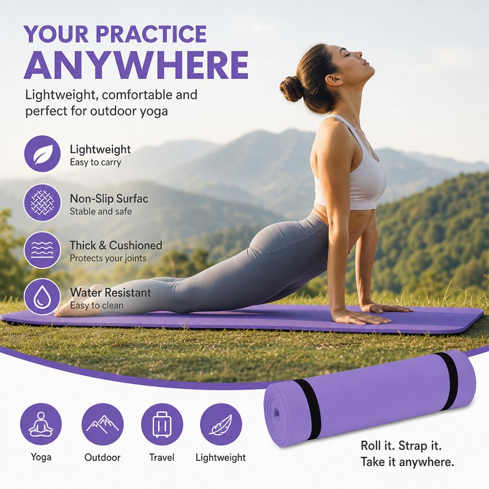 1/2 adet kalın Yoga matı kayma - Pilates Yoga Mat incelemesi ve fiyatı
